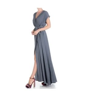 Meghan Fabulous Meghan LA Jasmine Maxi Dress Steel Grey XL